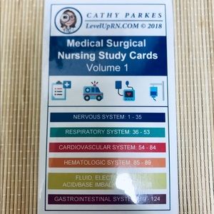 ✨CATHY PARKES Medical Surgical Flash Cards Vol. 1✨